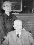 Mr and Mrs Hauss posing for CHS 1961 yearbook